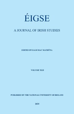 Éigse: A Journal of Irish Studies. Volume 42 (2024) 