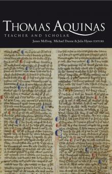 Thomas Aquinas: teacher and scholar