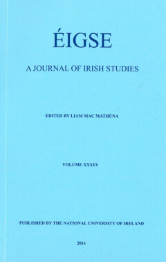 Éigse: a journal of Irish Studies (39)