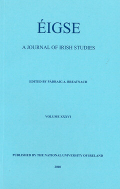 Éigse: a journal of Irish Studies (36)