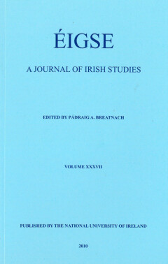 Éigse: a journal of Irish Studies (37)