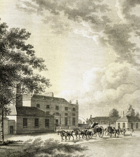 Entrance front of the Ranger's Lodge, c.1783