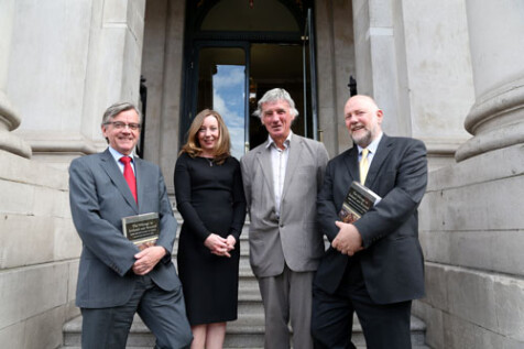 L to R: Carsten Sondergaard (Danish Ambassador to Ireland), editors Ruth Johnson & Howard Clarke, Solve Steinhovden (Norwegian Embassy) (photo courtesy of Jason Clarke Photography).