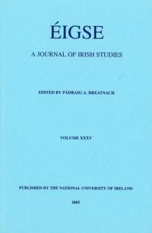 Éigse: a journal of Irish Studies (35)